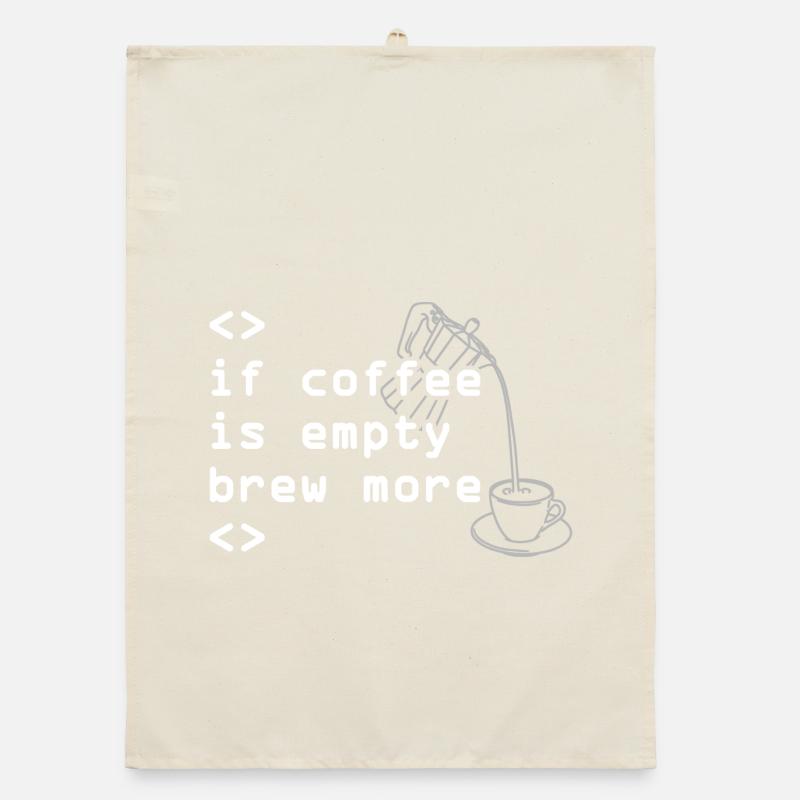 Code du café indiquant plus d’infusions Torchon bio