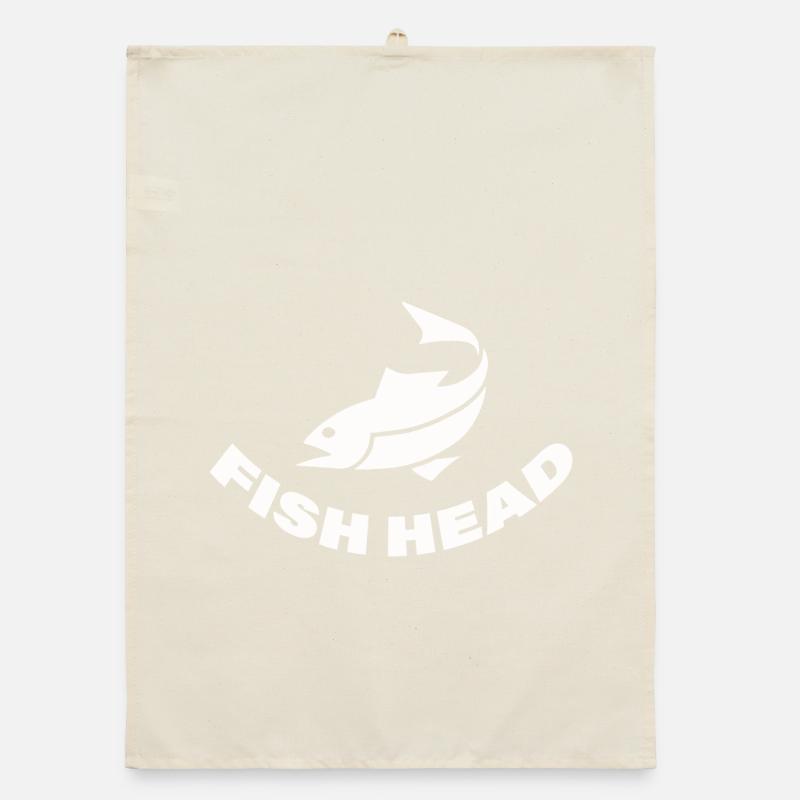 FISH HEAD Organic dish towel