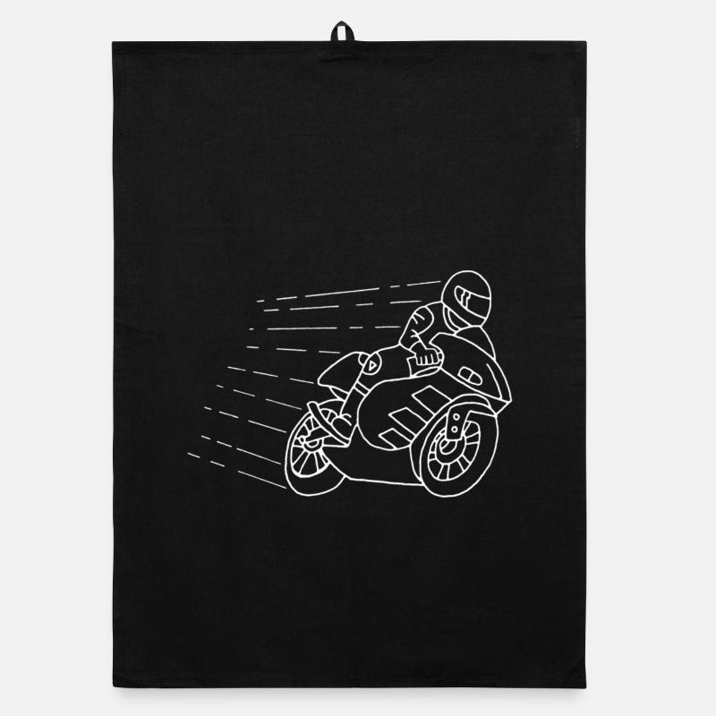 Das Gespenst des Bikers Organic Geschirrtuch
