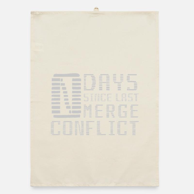 Merge Conflict Software Developer Developer geek Organic dish towel