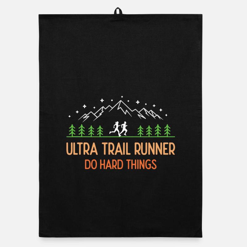 Ultra Trail Runner - Faites des choses difficiles Torchon bio