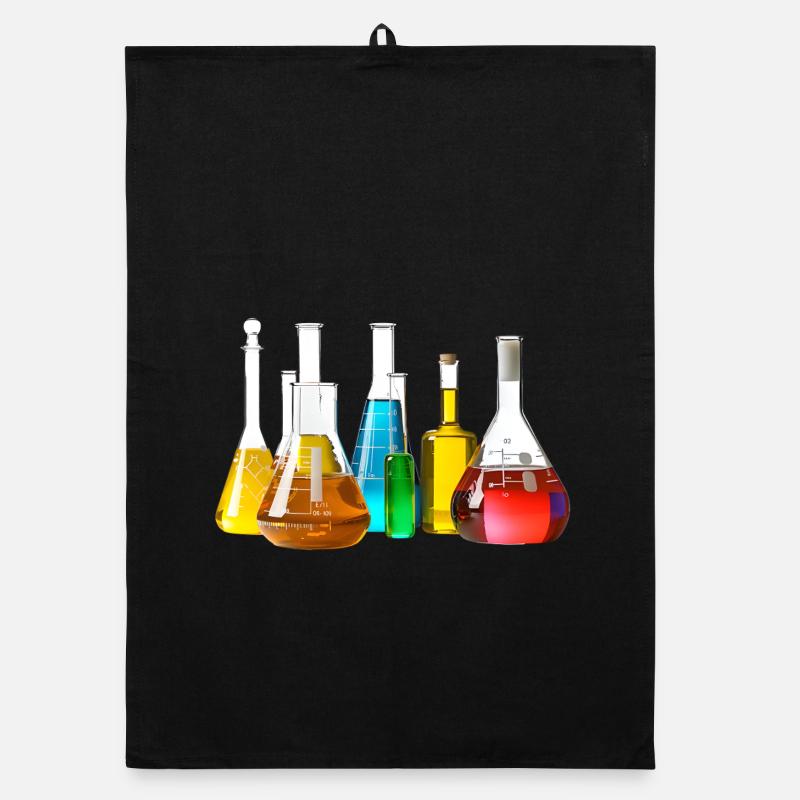 Collection de verrerie de laboratoire colorée Torchon bio