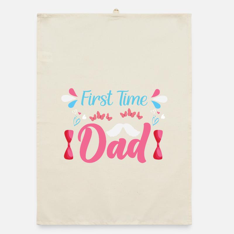 Werdender Papa Werdender Vater Organic Geschirrtuch