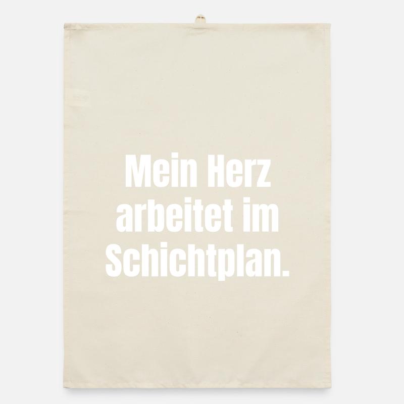 Shift Plan Heart Organic dish towel