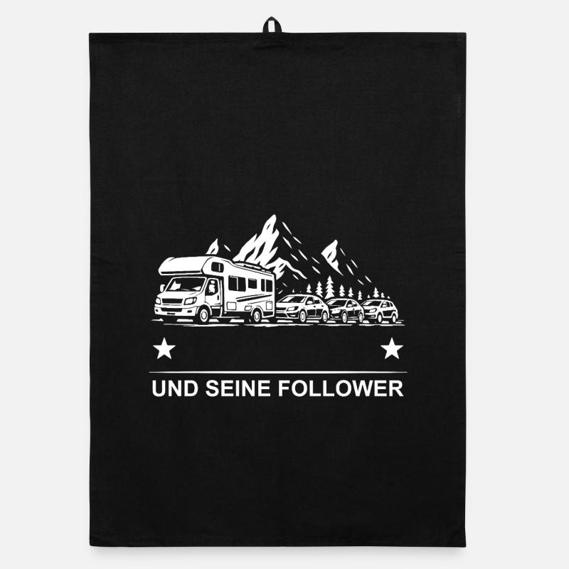 Bergroute mit Followers Organic Geschirrtuch