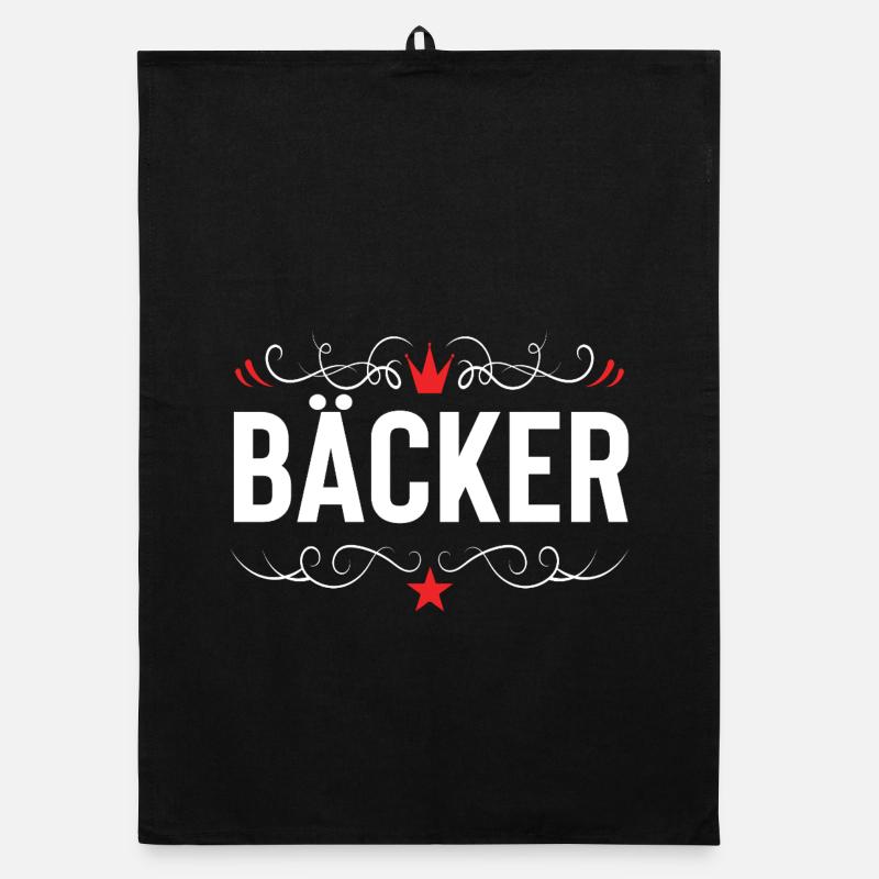 Bäcker Beruf Organic Geschirrtuch