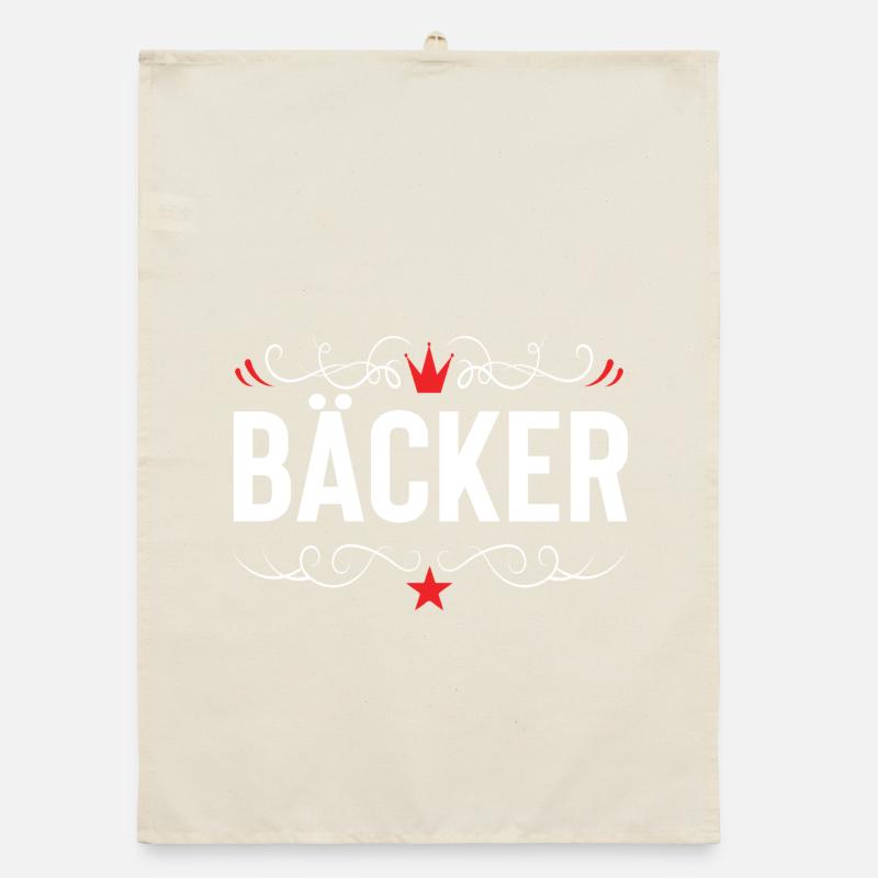 Bäcker Beruf Organic Geschirrtuch