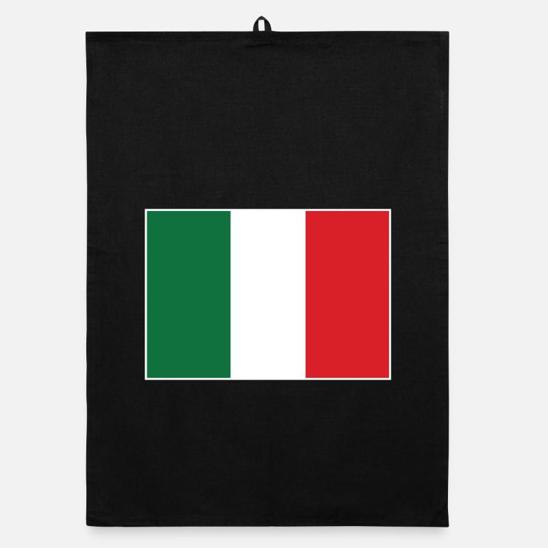 Italie Drapeau Torchon bio