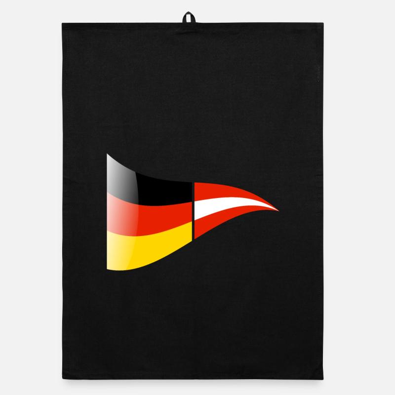 Drapeau germano-autrichien Torchon bio