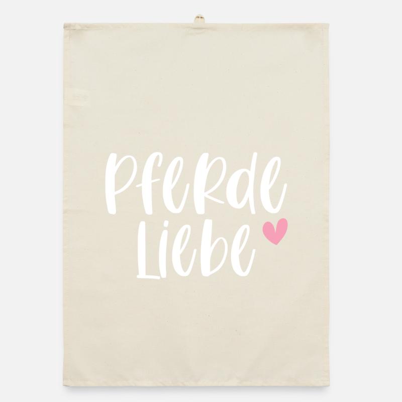 Pferde Reiten Pferdeliebe Pferdemädchen Geschenk Organic Geschirrtuch