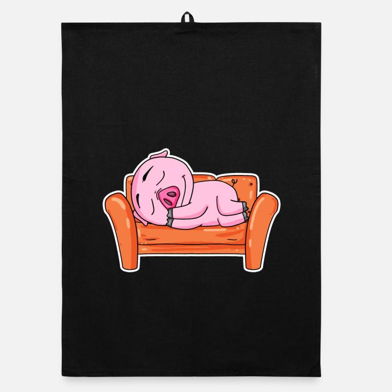 Cochon NIedlich sommeil sommeil Torchon bio