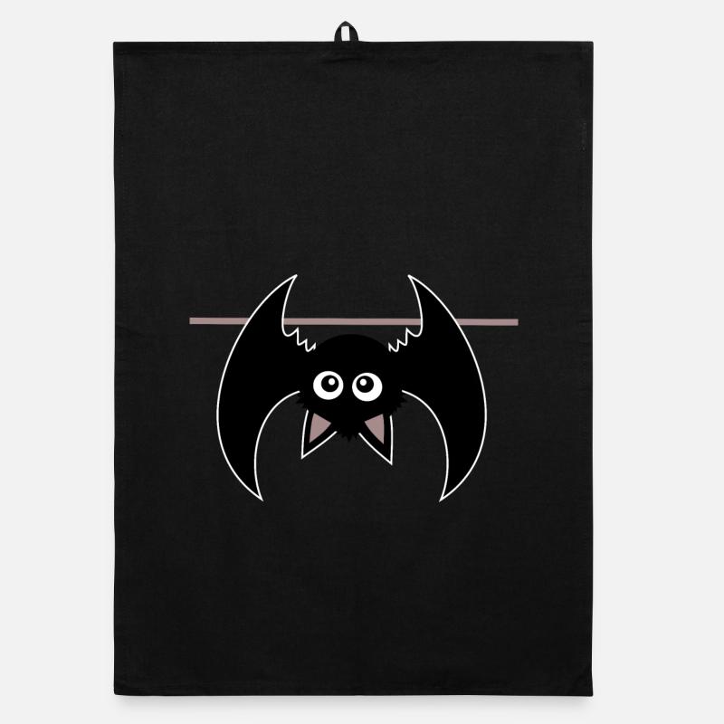 Chauve-souris d’Halloween Torchon bio