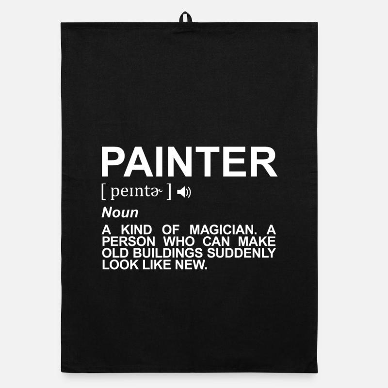 Painter Varnisher Definition Organic dish towel