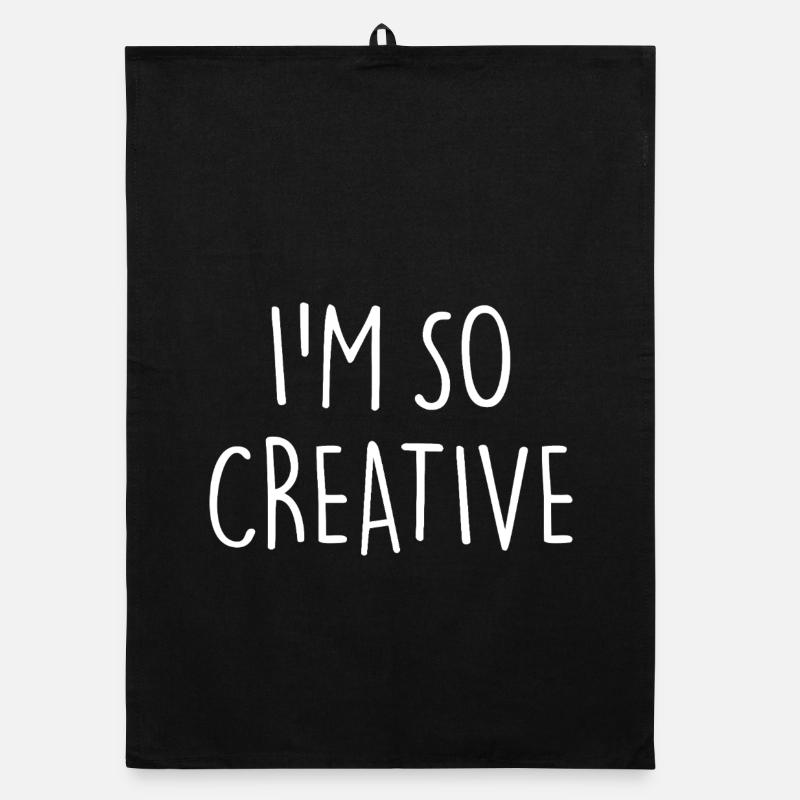 I'M SO CREATIVE Organic dish towel