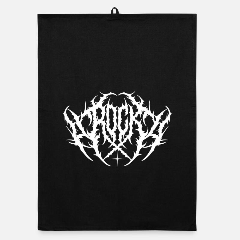 Black Metal Rock Typography Design Torchon bio