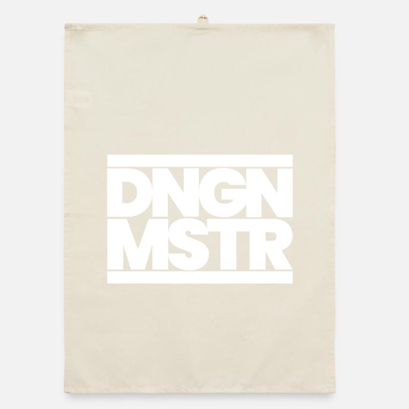 DNGN MSTR – RPG Game Master Minimal Design White Organic Geschirrtuch