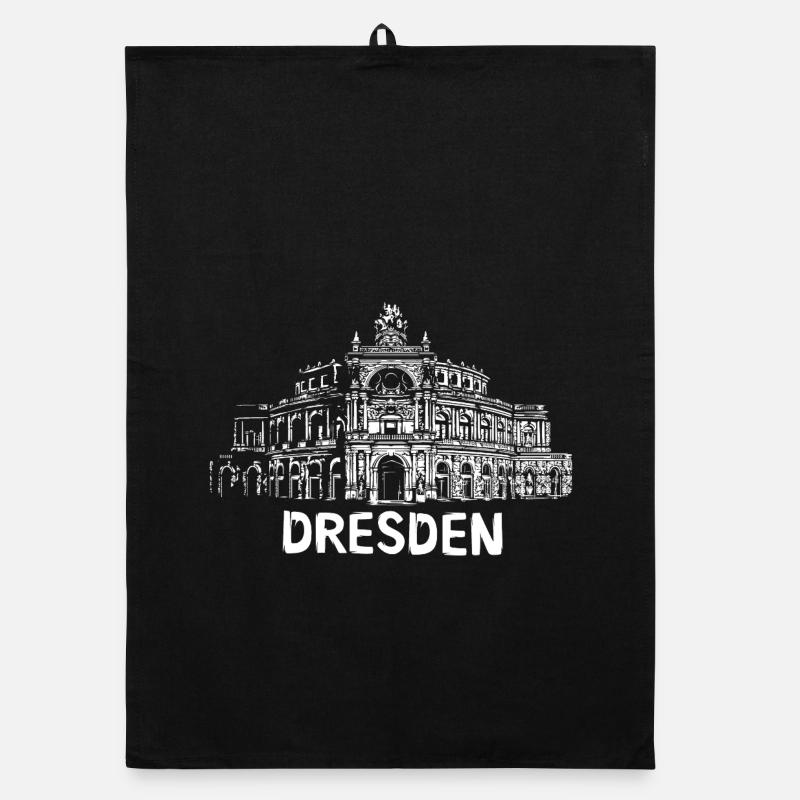 Dresde Semperoper Illustration Torchon bio
