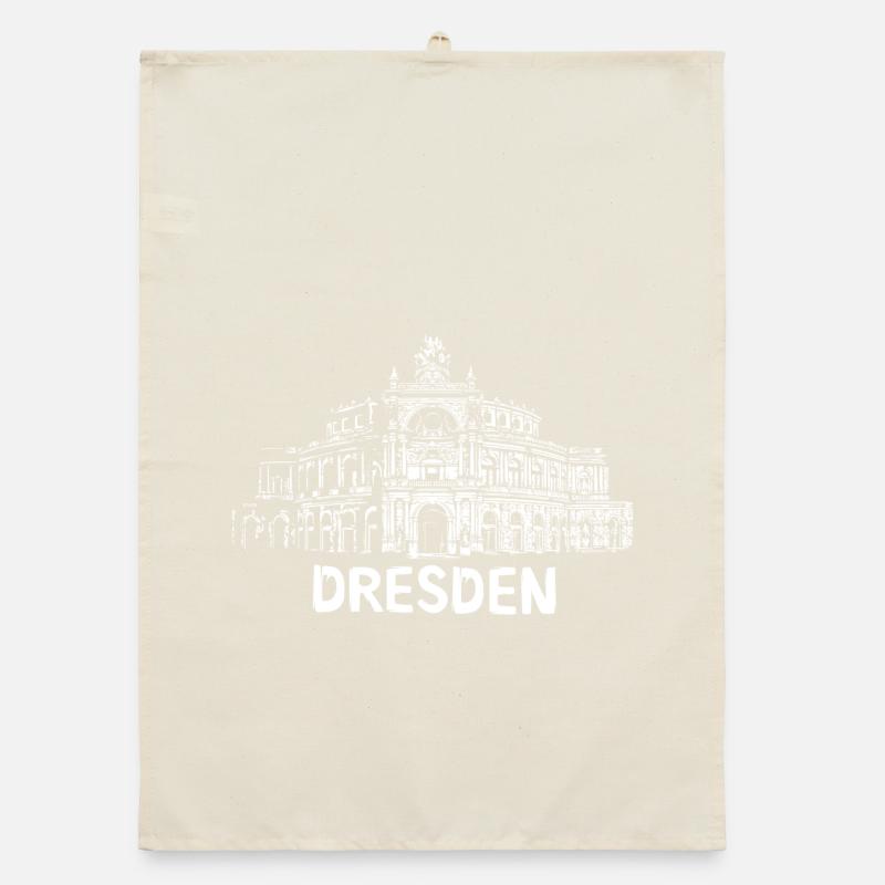 Dresde Semperoper Illustration Torchon bio