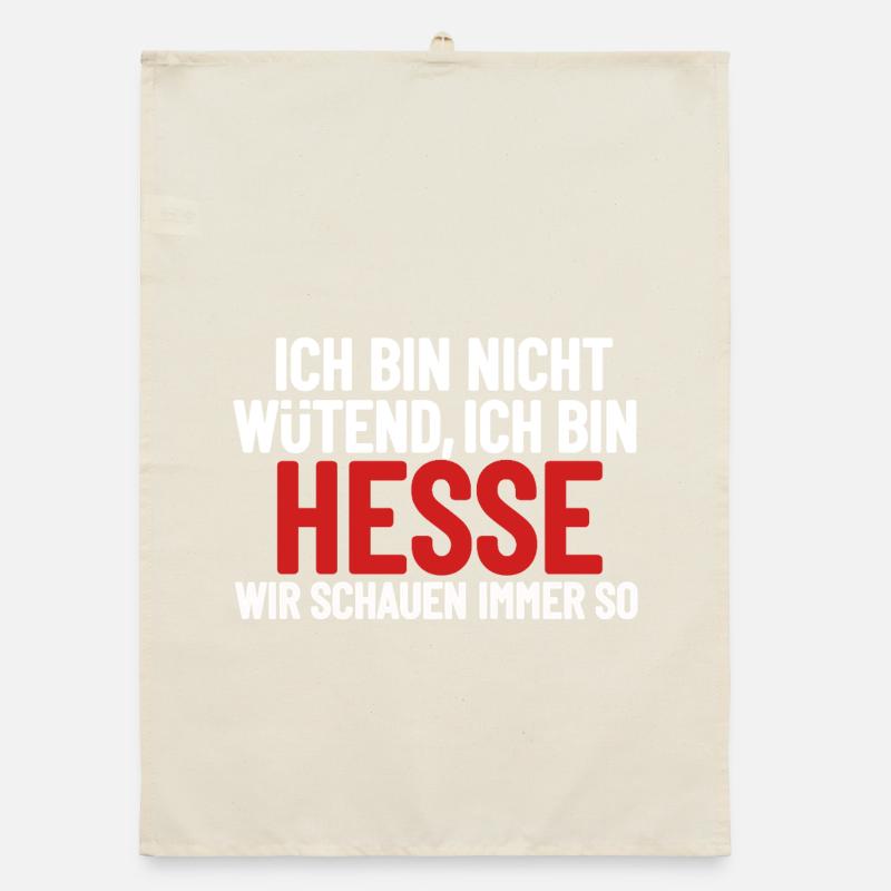 Ich bin nicht wütend - ich bin Hesse Organic Geschirrtuch