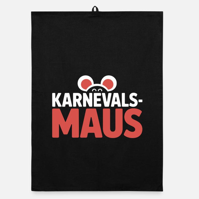 Souris de carnaval Souris de Cologne Souris de carnaval Torchon bio