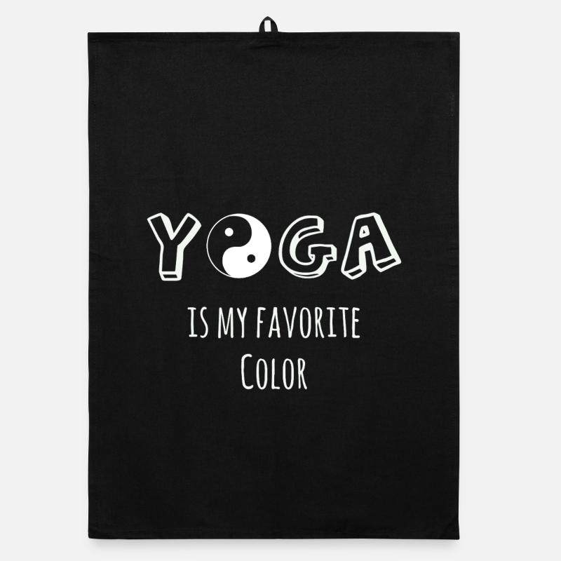 Le yoga est ma couleur préférée Torchon bio