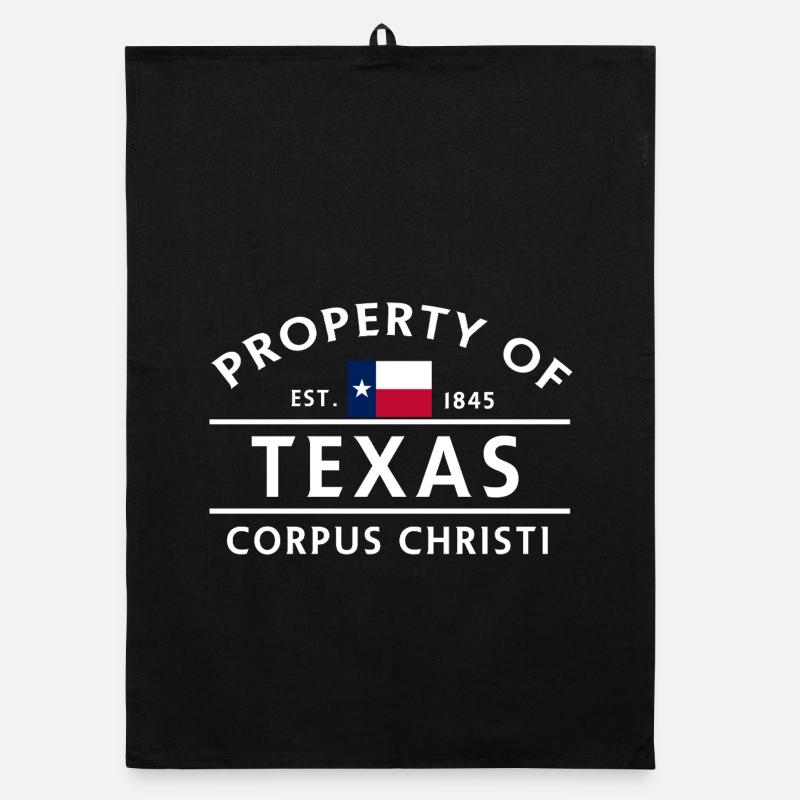Texas Corpus Christi 1845 Organic Geschirrtuch