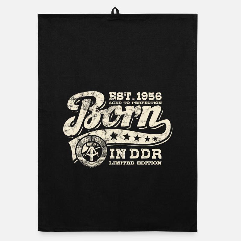 Né en RDA 1956 - Anniversaire - Ossi Gift Torchon bio