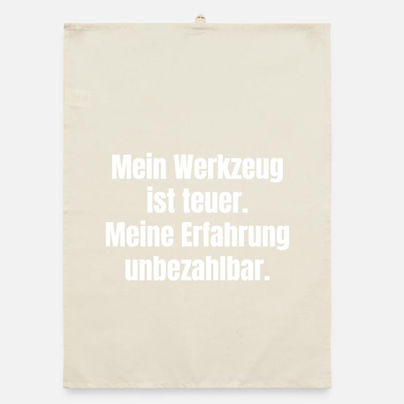 Tools expensive, experience priceless Organic dish towel