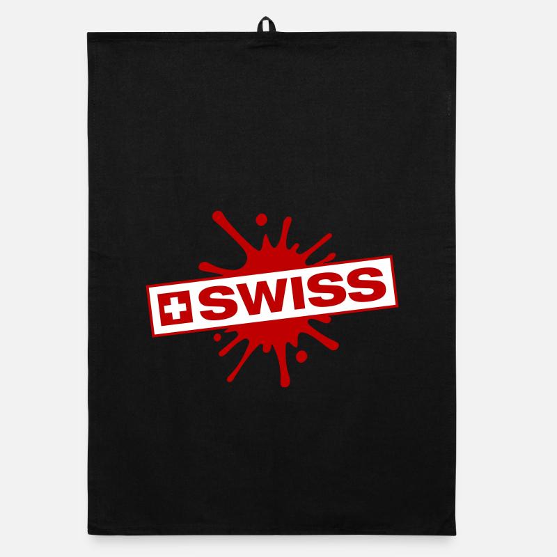 Switzerland Blobs Organic dish towel