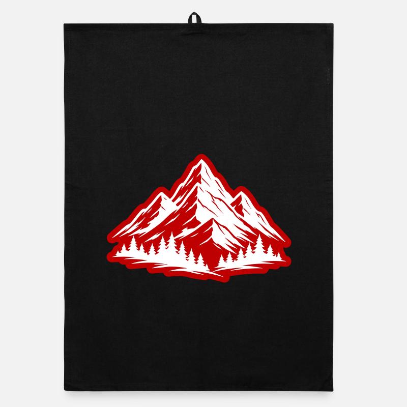 Mountains Nature Symbol Organic dish towel