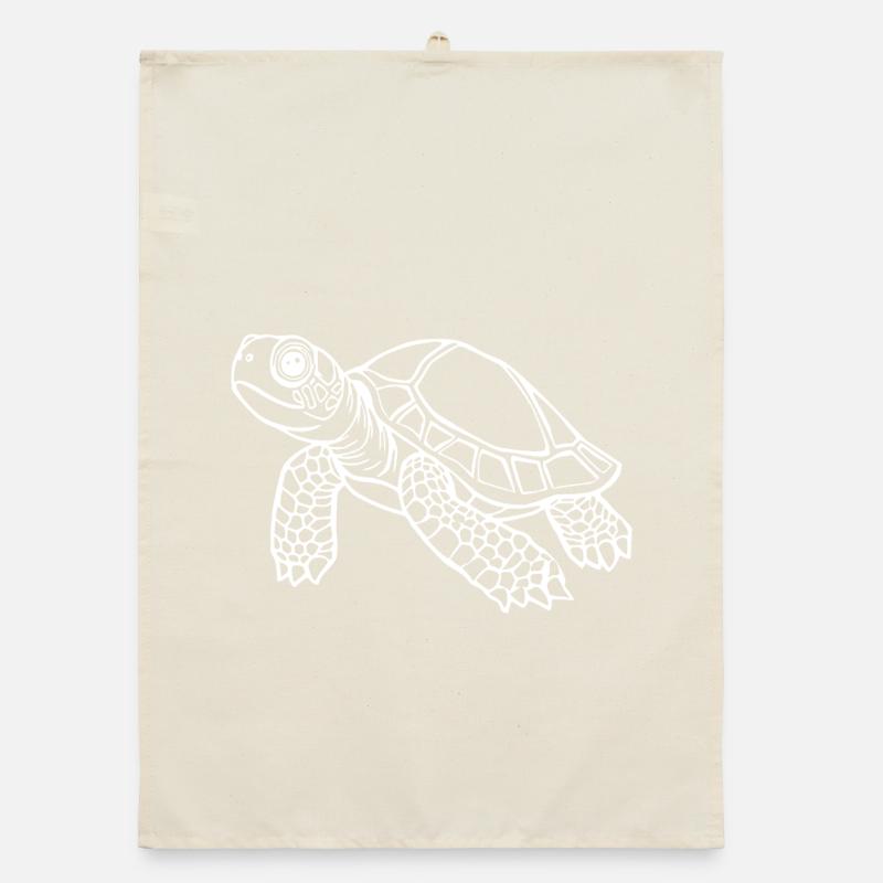 Turtle Turtles Organic dish towel