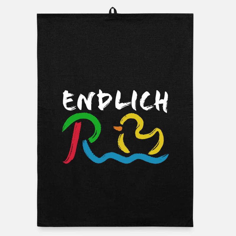 Finally Pension - Retirement - Pension Organic dish towel