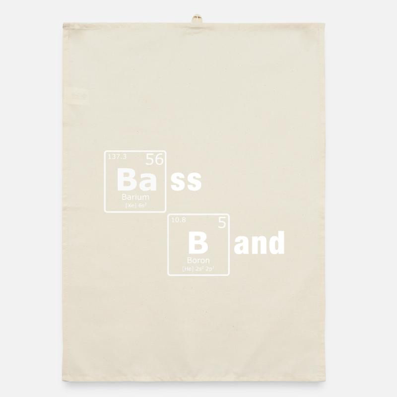 Bass Band Periodensystem PSE Elemente Nerd Organic Geschirrtuch