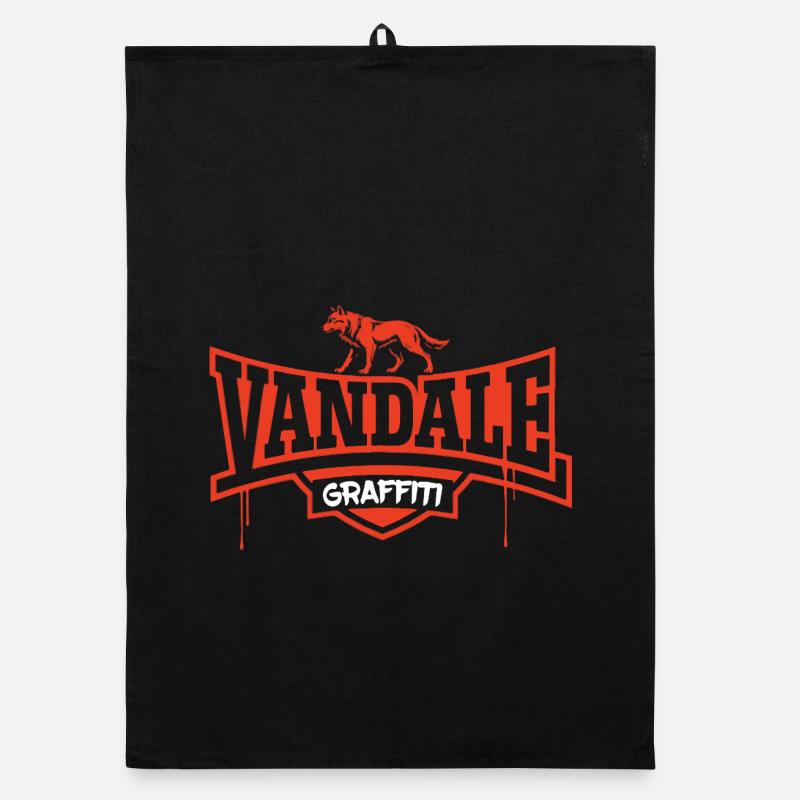 Graffiti Vandal Organic dish towel