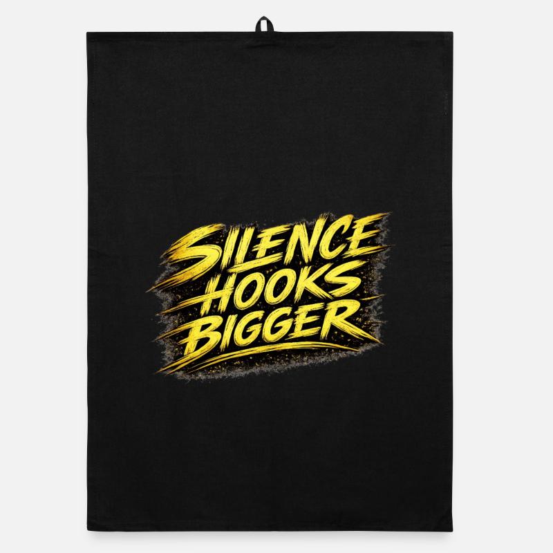 Silence Hooks Design de pêche à la carpe plus grande Torchon bio
