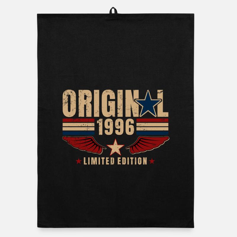 30th Birthday Gift Original Vintage 1996 Organic dish towel