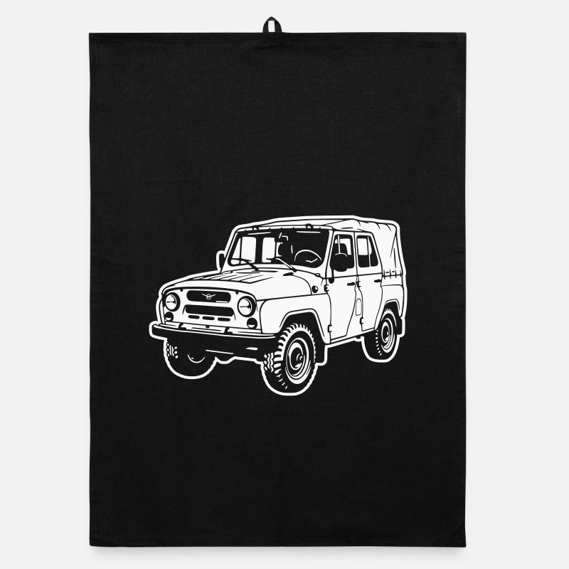 UAZ Geländefahrzeug (Differenzbild) Organic Geschirrtuch