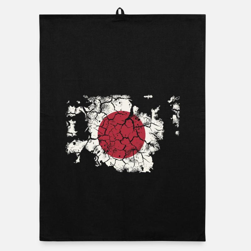 Drapeau japonais - Vintage Torchon bio