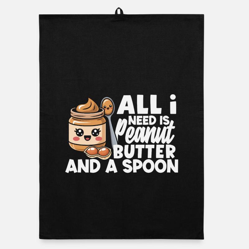 Peanut Butter & Jam Partner Look Design Organic dish towel