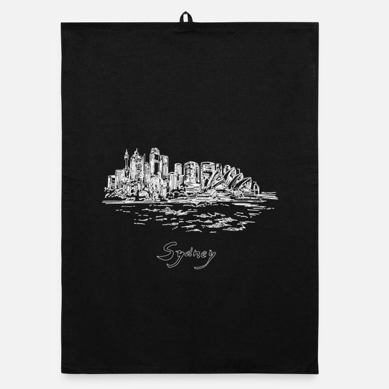 Sydney City - Australia Organic dish towel
