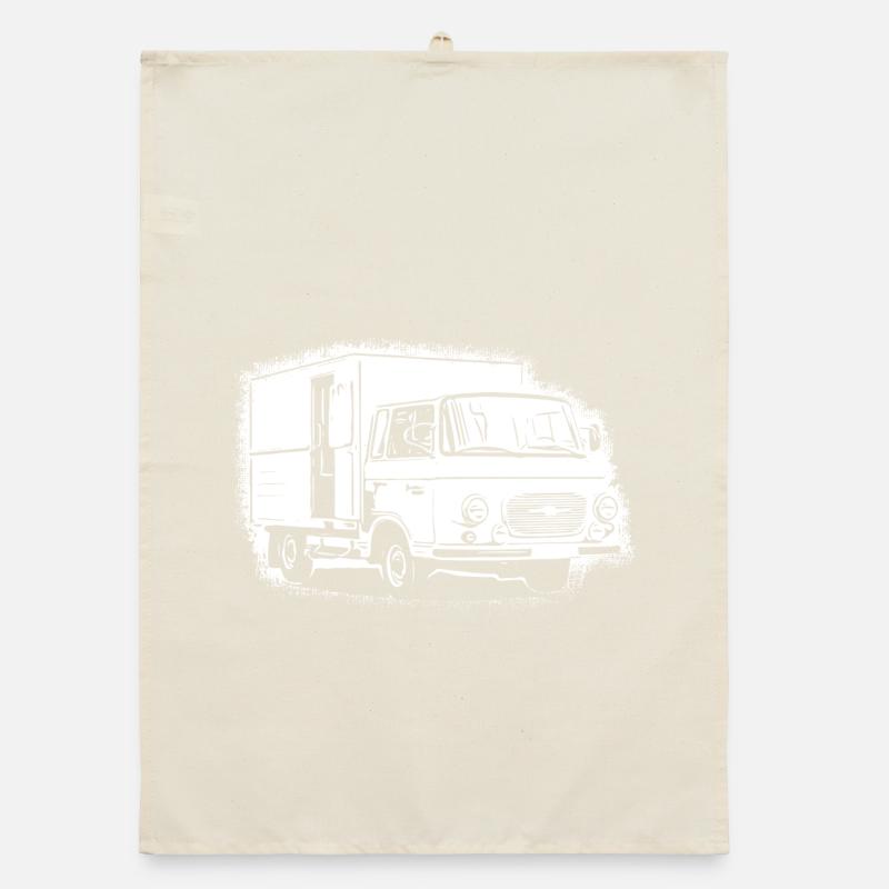 Barka's panel van GDR Organic dish towel