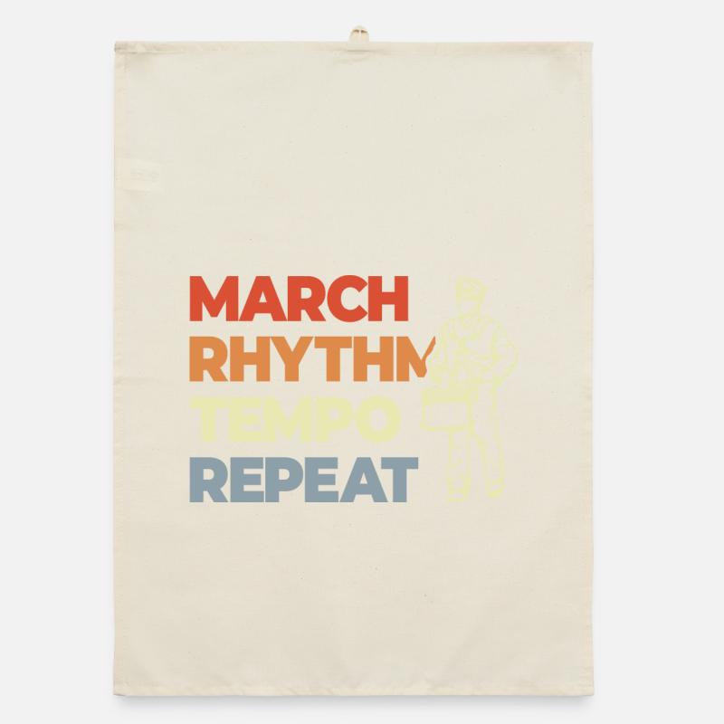 Drum Saying Organic dish towel