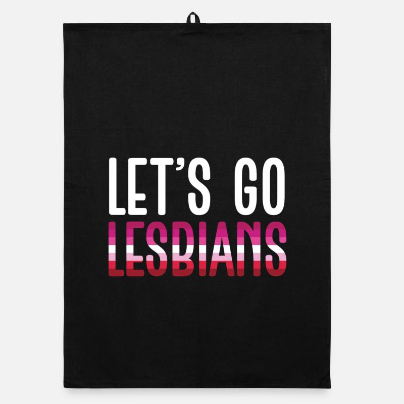 LGBT Pride Month - Let's Go Lesbian Organic dish towel