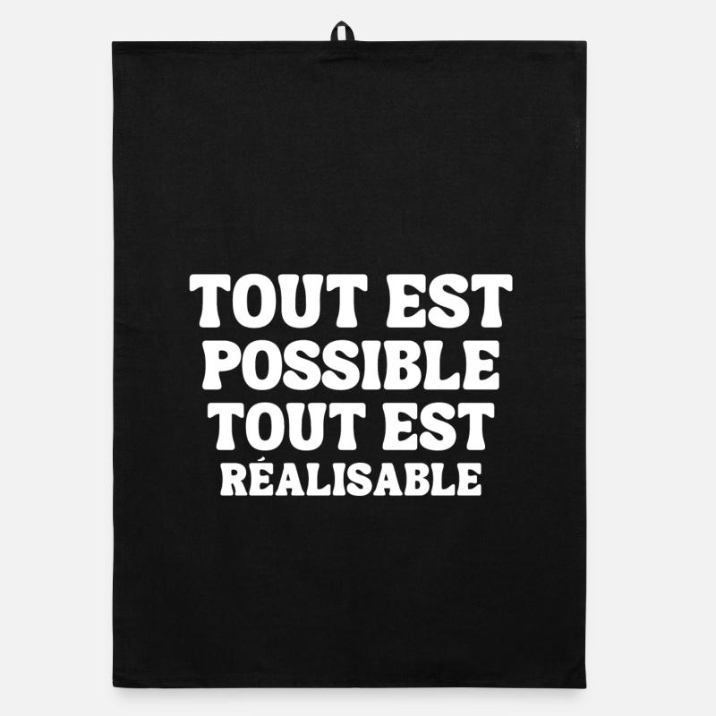 You have to believe in it, everything is possible Organic dish towel