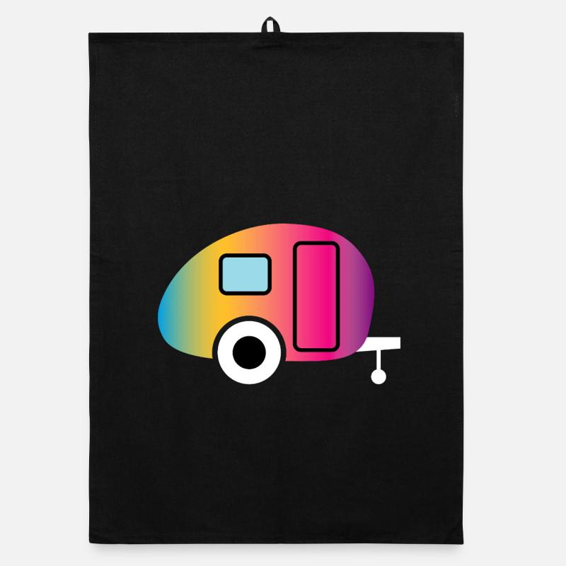 Caravane Caravane Gradient Camping Camper Fan Torchon bio