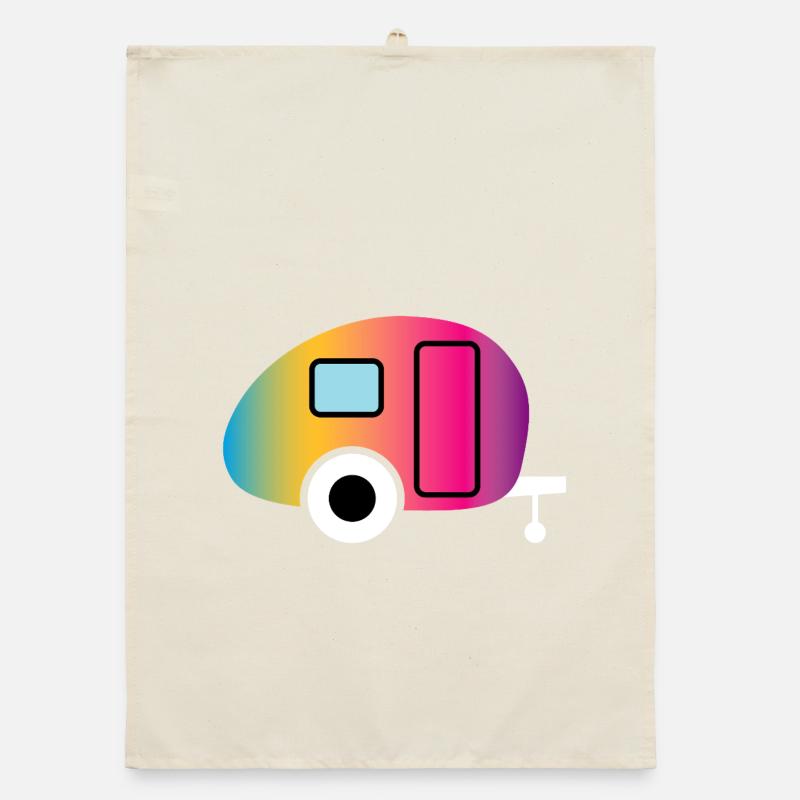 Caravan Caravan Gradient Camping Camper Fan Organic dish towel