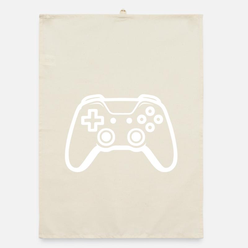 Gamer Controller Joypad Symbol Organic Geschirrtuch