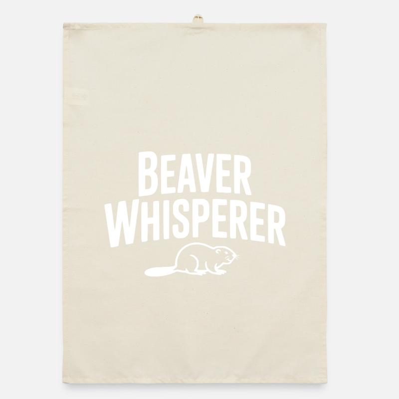 Beaver Whisperer Organic dish towel