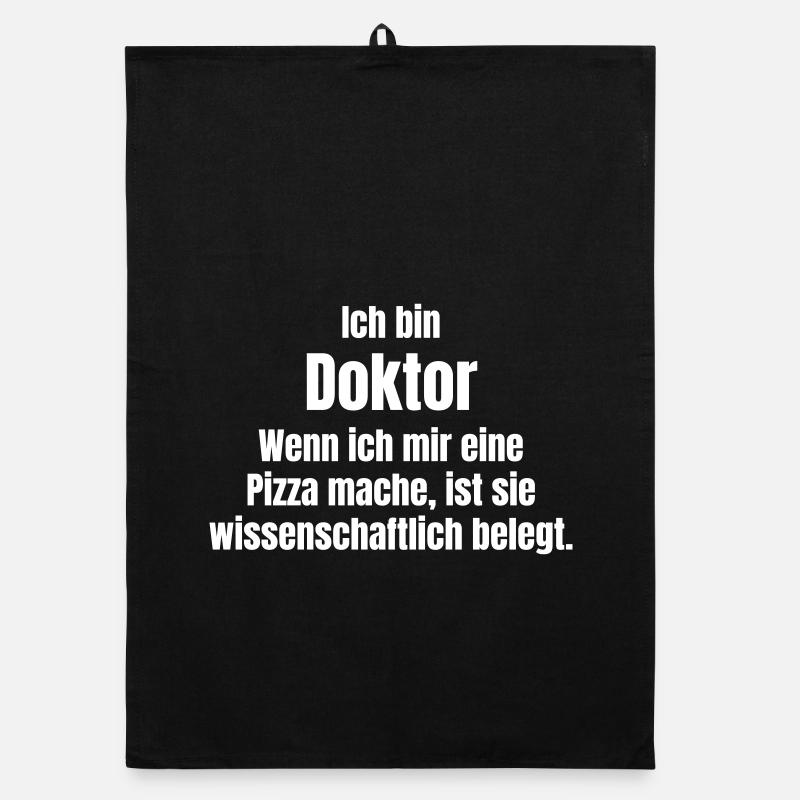 Doctor Pizza Topped Organic dish towel