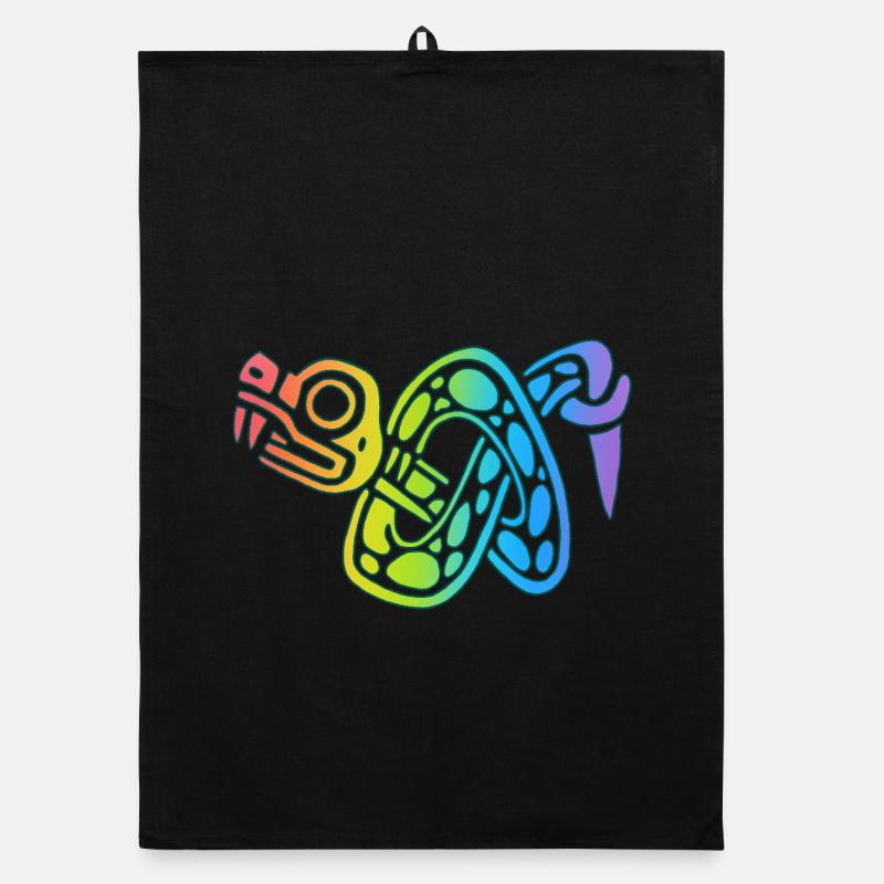 Noeud de serpent multicolore Torchon bio